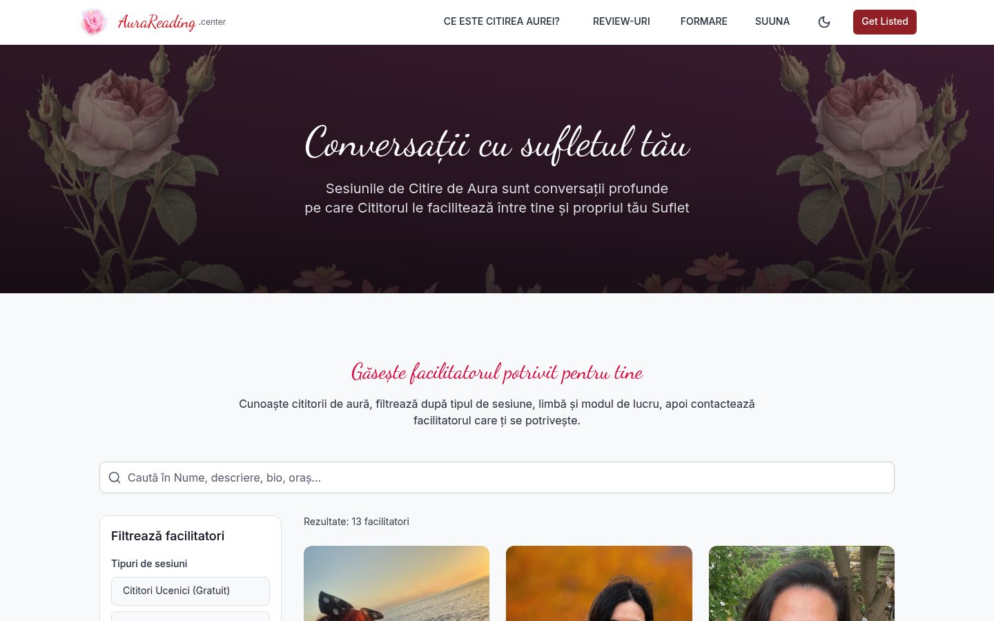 aurareading.center preview